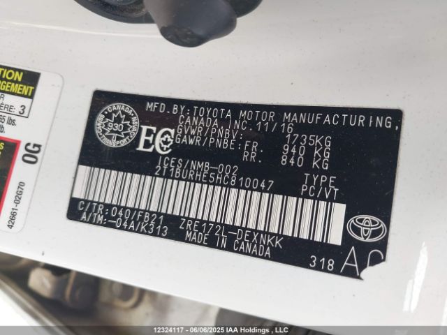 2T1BURHE5HC810047 Toyota Corolla L/le/xle/se/xse