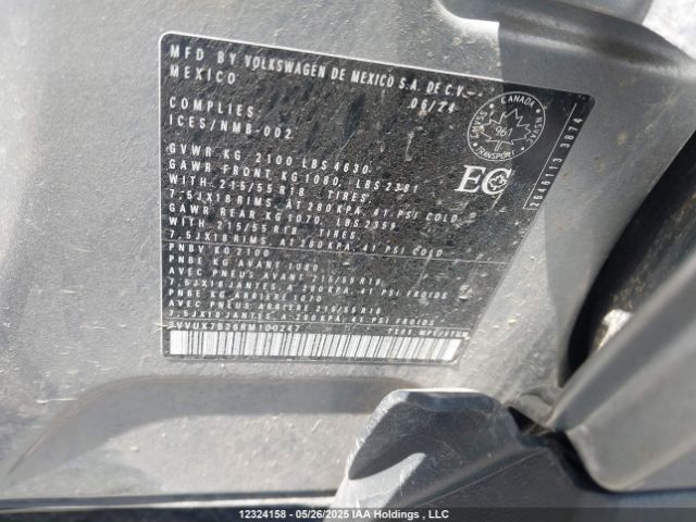 3VVUX7B26RM100247 Volkswagen tsi
