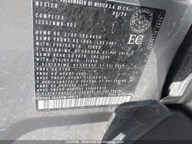 3VVUX7B26RM100247 Volkswagen tsi