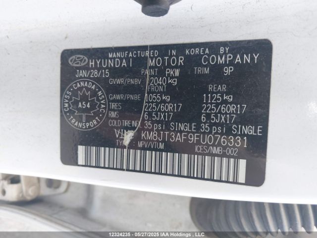 KM8JT3AF9FU076331 Hyundai TUCSON GLS