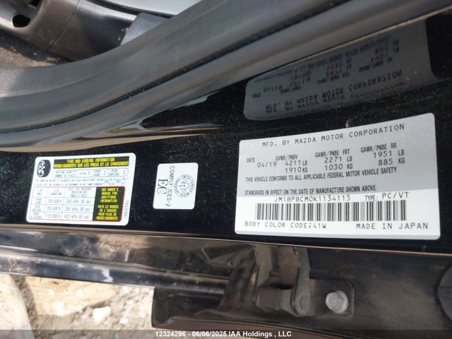 JM1BPBCM0K1134115 Mazda py cylinder deactivation