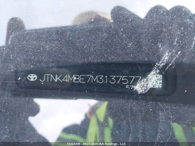 JTNK4MBE7M3137577 Toyota Corolla