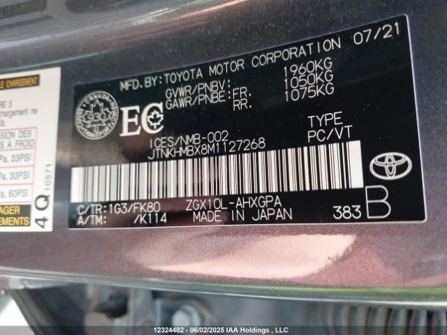 JTNKHMBX8M1127268 Toyota 3zr-fae