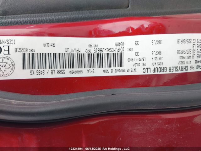 1C4PJMDS0EW198615 Jeep Cherokee Limited