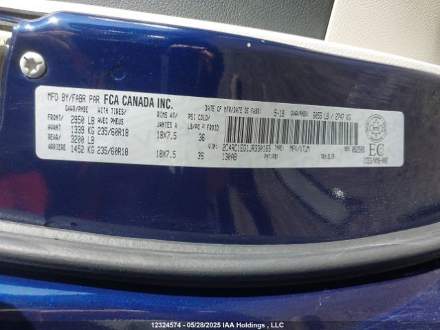 2C4RC1EG1JR330165 Chrysler Pacifica Touring L Plus