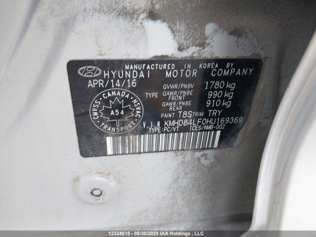 KMHD84LF0HU169369 Hyundai 2017