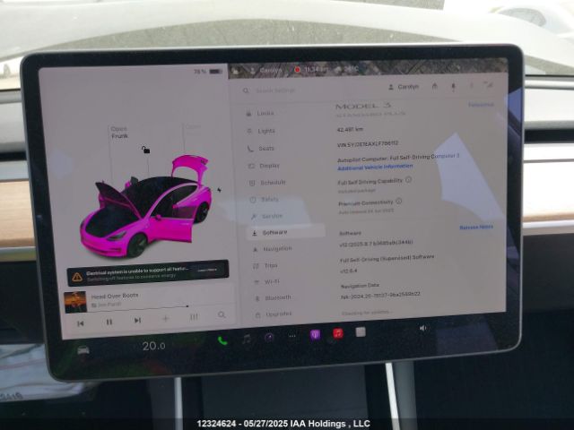 5YJ3E1EAXLF786112 Tesla MODEL 3