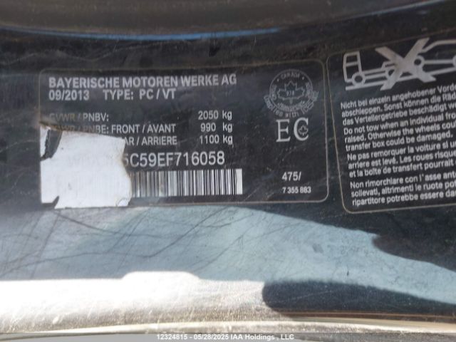 WBA3N5C59EF716058 BMW 2014