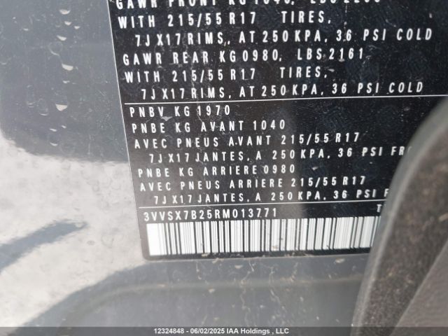 3VVSX7B25RM013771 Volkswagen tsi