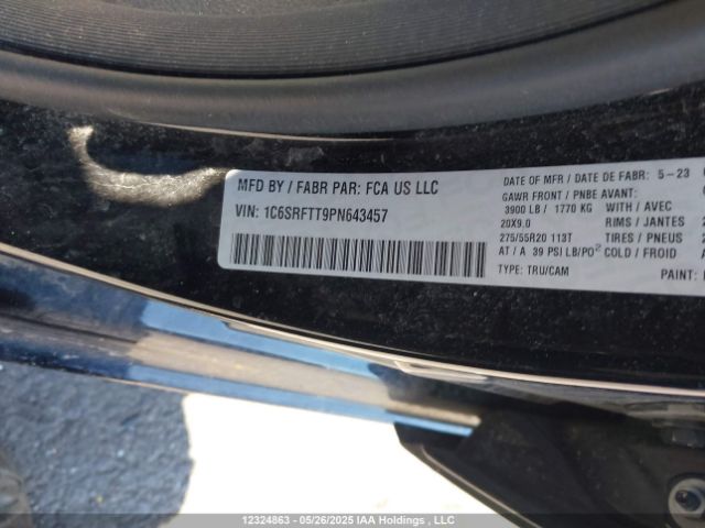 1C6SRFTT9PN643457 RAM 1500 Sport