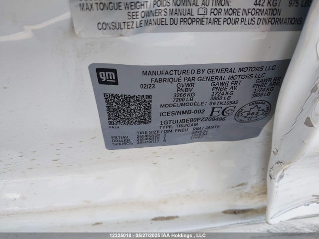 1GTUUBE80PZ208496 GMC lz0
