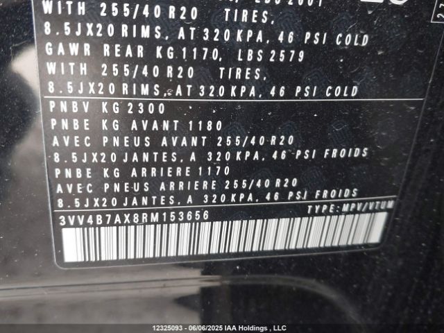 3VV4B7AX8RM153656 Volkswagen tsi