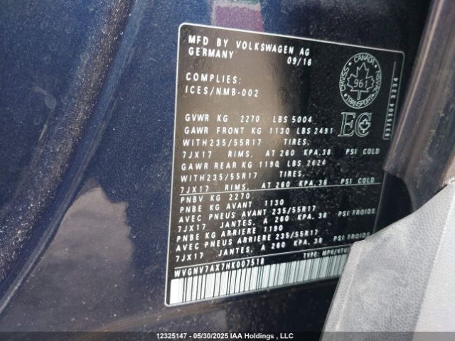 WVGNV7AX7HK007518 Volkswagen Tiguan