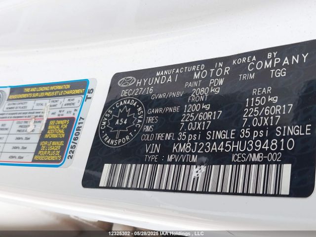 KM8J23A45HU394810 Hyundai gdi nu