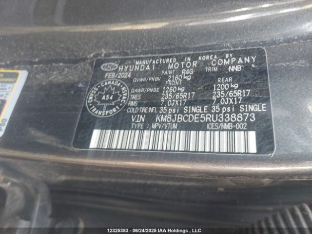 KM8JBCDE5RU338873 Hyundai gdi theta iii