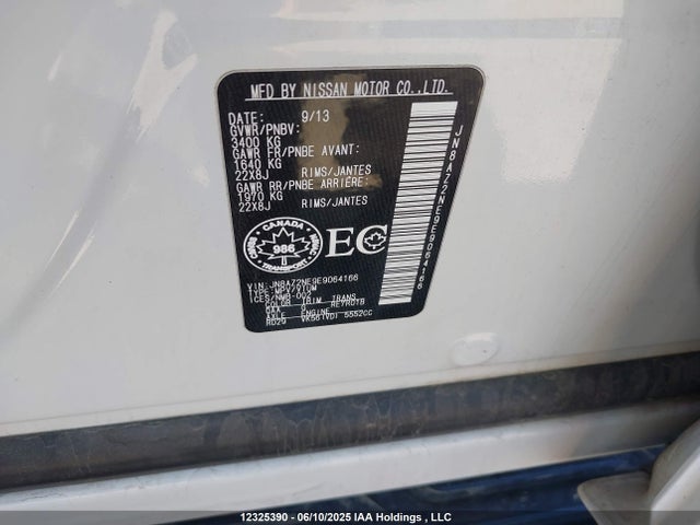 JN8AZ2NE9E9064166 Infiniti Qx80 Base 7 Passenger