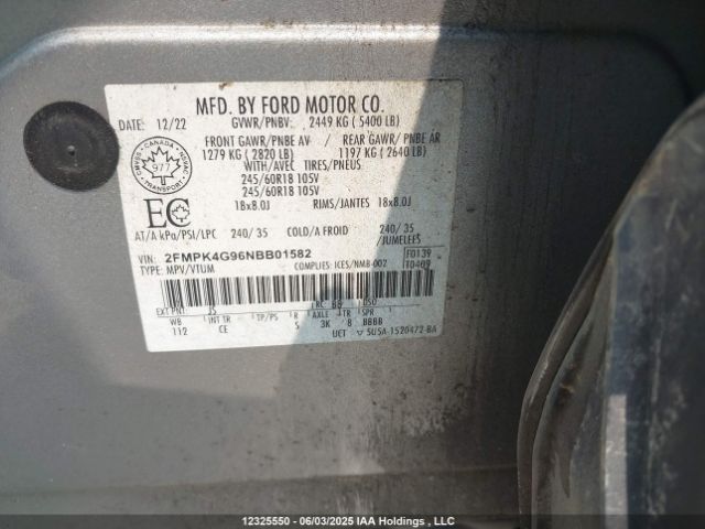 2FMPK4G96NBB01582 Ford gtdi