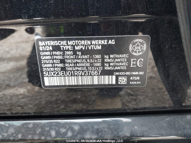 5UX23EU01R9V37667 BMW X5