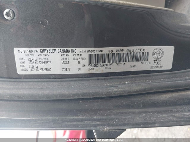 2C4RDGBG3FR504698 Dodge 2015