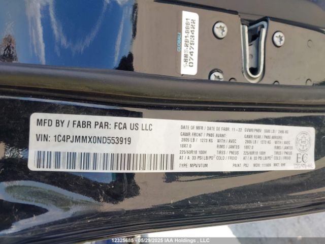1C4PJMMX0ND553919 Jeep 2022