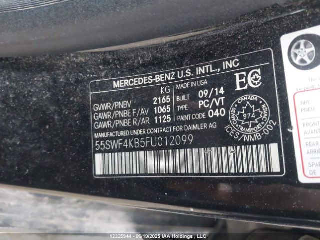 55SWF4KB5FU012099 Mercedes-Benz C-Class
