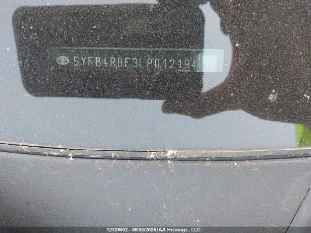 5YFB4RBE3LP012194 Toyota Corolla Xse