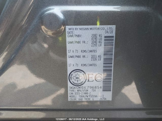 5N1AT2MT0JC796854 Nissan 2018
