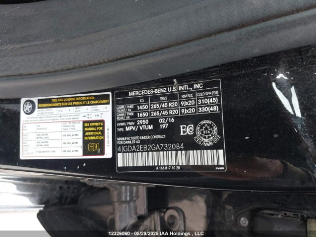 4JGDA2EB2GA732084 Mercedes-Benz Gle 350d 4matic