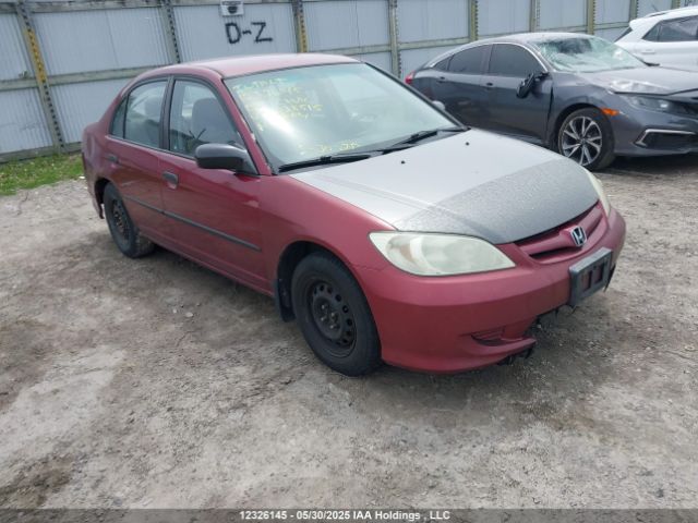 Продаж на аукціоні авто 2005 Honda Civic, vin: 2HGES16315H028515, номер лоту: 12326145