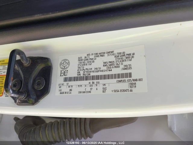 Ford F-150 2015 1FTEW1EG2FKE31744 Image 9