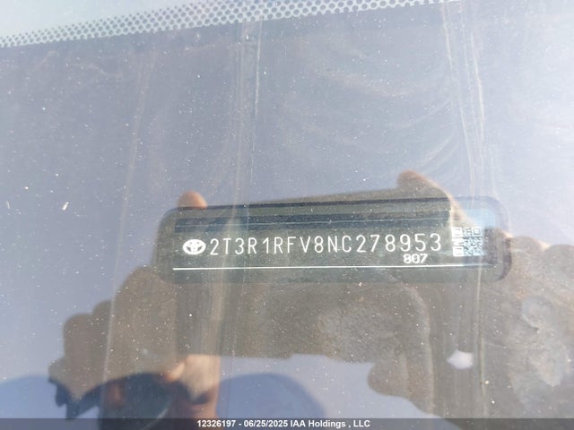 2T3R1RFV8NC278953 Toyota a25a-fks