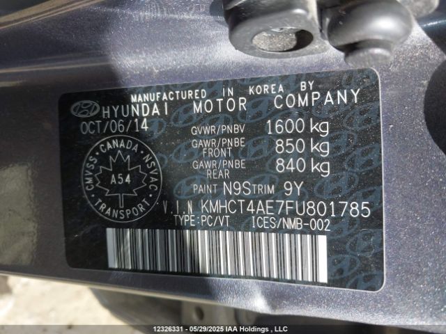 KMHCT4AE7FU801785 Hyundai dohc gdi gamma