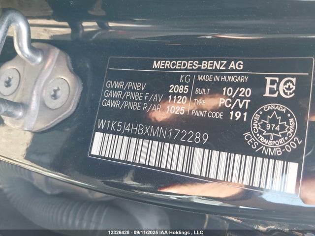 W1K5J4HBXMN172289 Mercedes-Benz m260