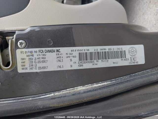 2C4RDGBGXKR699645 Dodge 2019