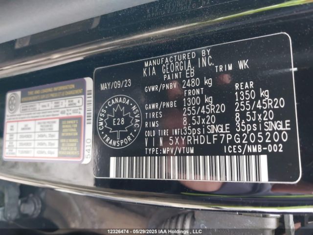 5XYRHDLF7PG205200 KIA t-gdi theta-iii
