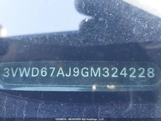 3VWD67AJ9GM324228 Volkswagen 2016