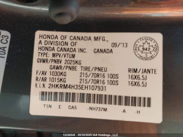 2HKRM4H35EH107931 Honda CR-V