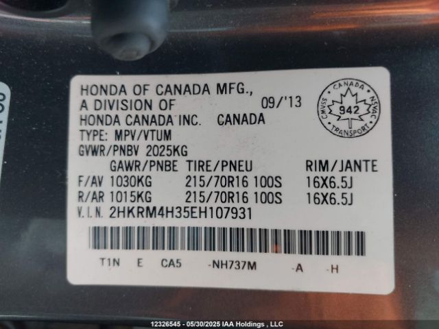 2HKRM4H35EH107931 Honda CR-V
