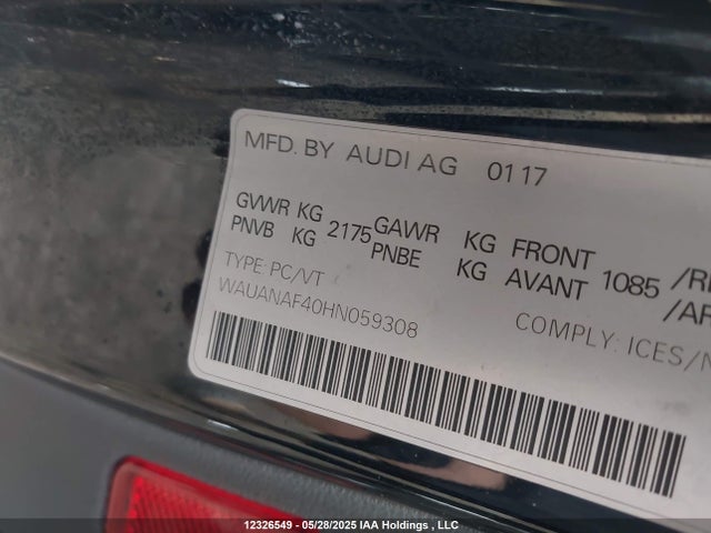 WAUANAF40HN059308 Audi A4