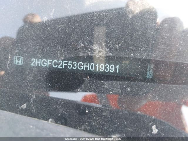 2HGFC2F53GH019391 Honda k20c2