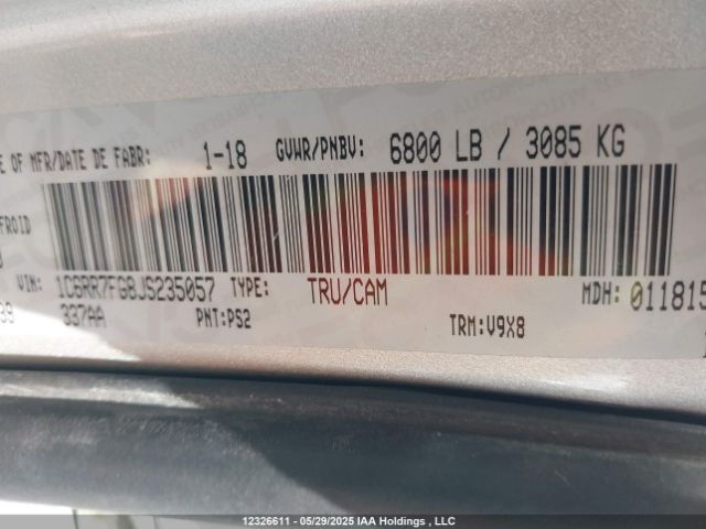 1C6RR7FG8JS235057 RAM 2018