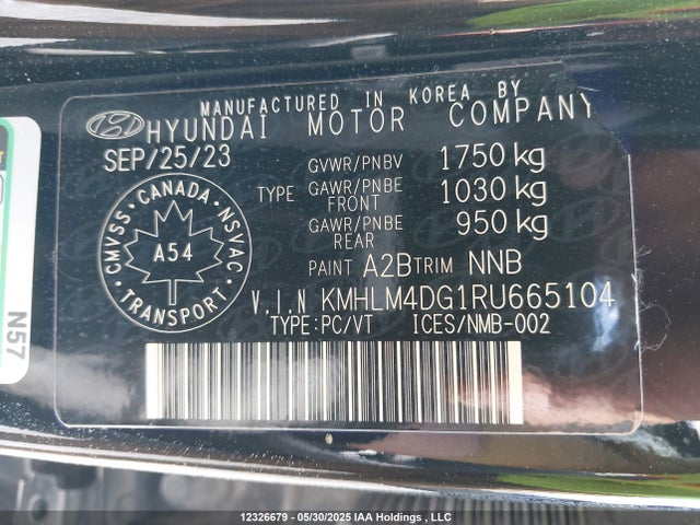 Hyundai mpi nu pe 2024 KMHLM4DG1RU665104 Image 19