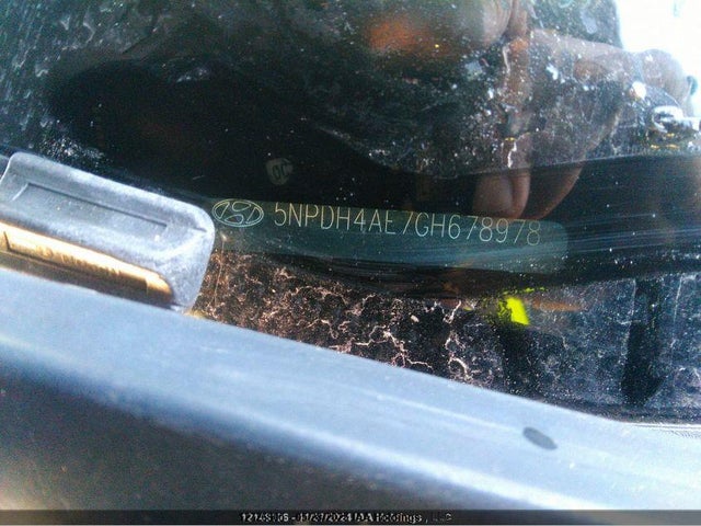5NPDH4AE7GH678978 Hyundai dohc mpi nu
