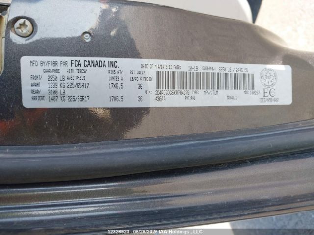 2C4RDGDG5KR784678 Dodge Grand Caravan Crew
