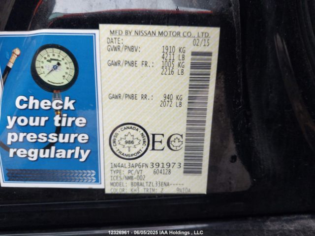 1N4AL3AP6FN391973 Nissan Altima