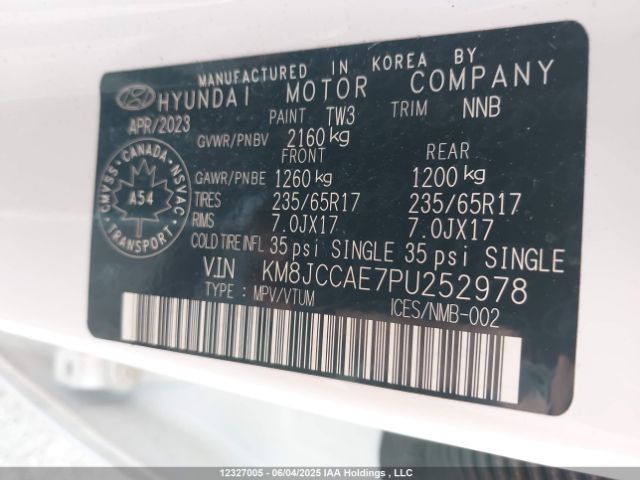 KM8JCCAE7PU252978 Hyundai Tucson