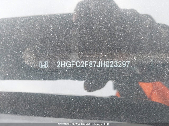 Honda k20c2 2018 2HGFC2F87JH023297 Image 9