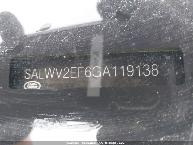 SALWV2EF6GA119138 Land Rover s/c lev2 ulev
