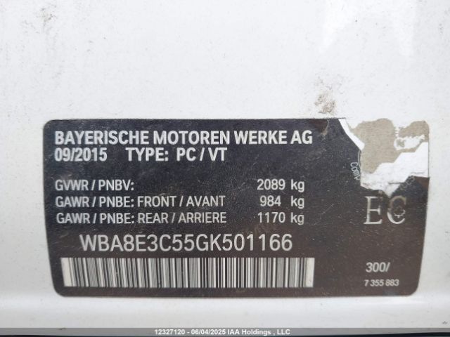 WBA8E3C55GK501166 BMW 328i Xdrive