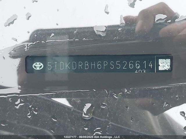 5TDKDRBH6PS526614 Toyota t24a-fts